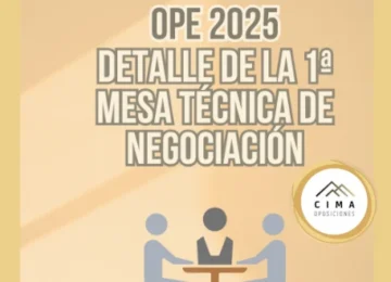 Primera mesa técnica de negociación OPE 2025