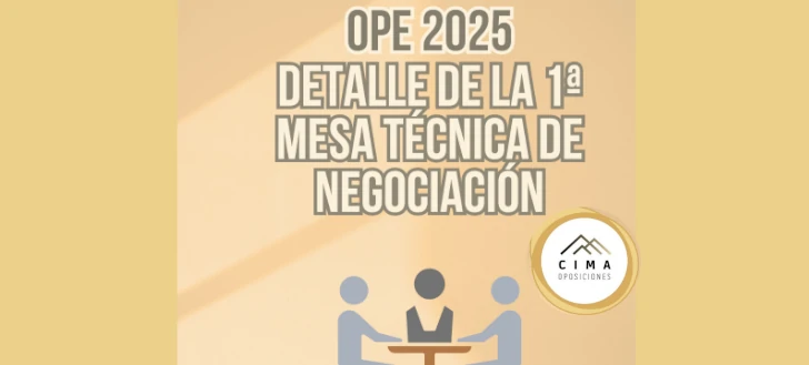 Primera mesa técnica de negociación OPE 2025